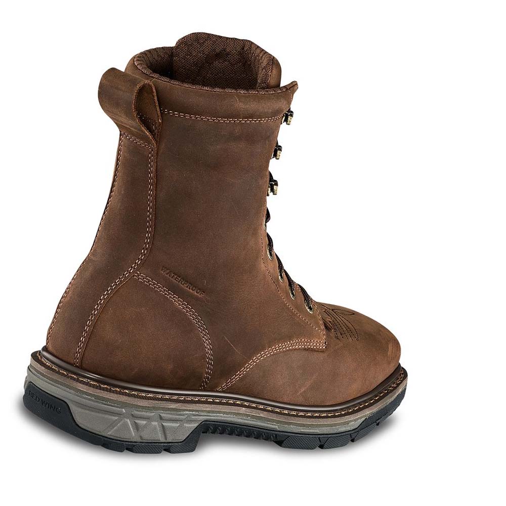 Red Wing Rio Flex 8-inch Waterproof, Men's Safety Boots Brown | ZA 343ILH